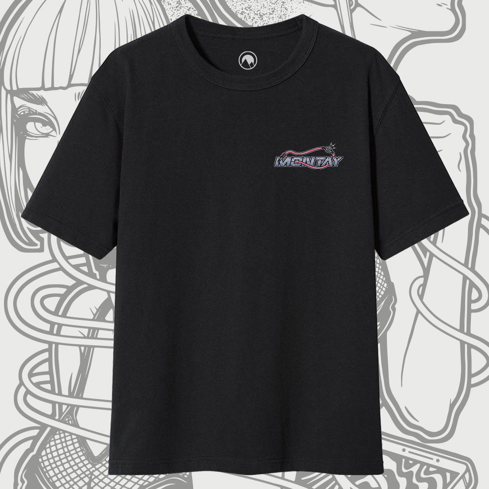 e-doomed_black_front unisex μπλούζα με λογότυπο