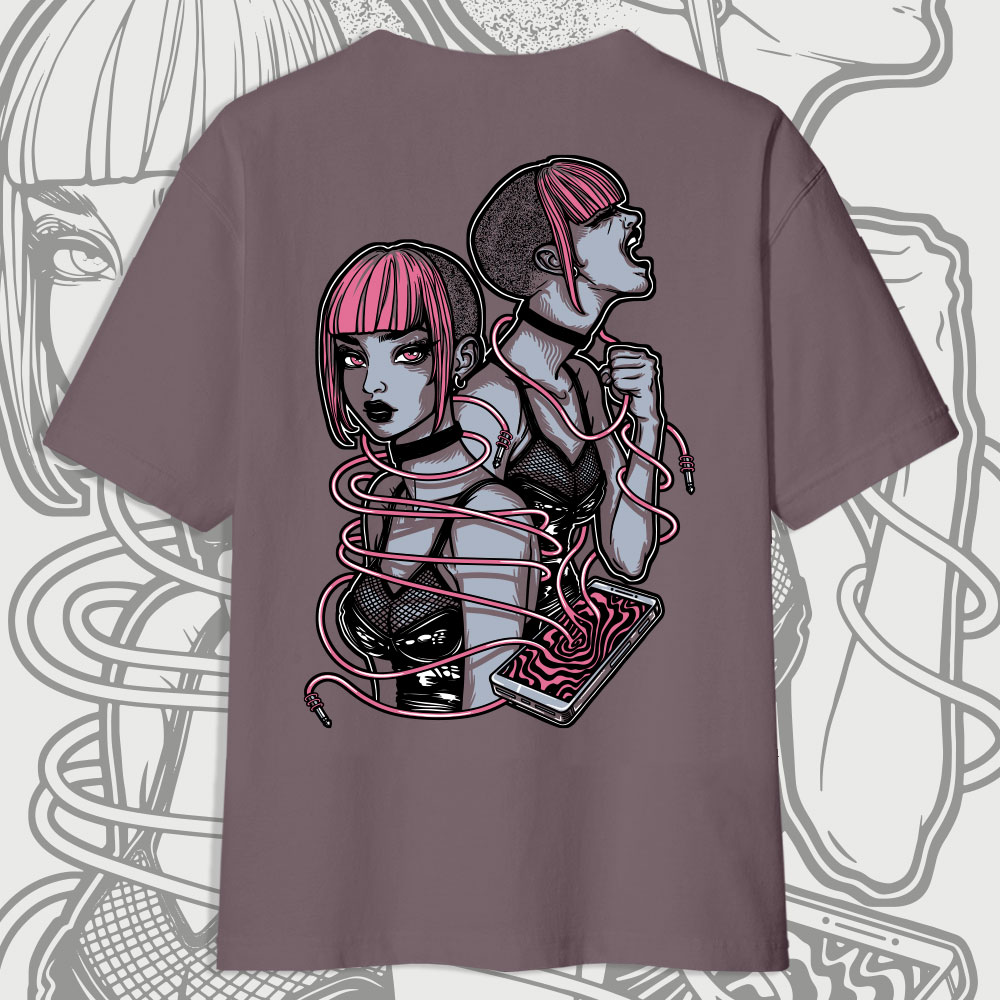 e-doomed_paragon_back unisex μπλούζα με λογότυπο